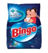 Bingo Matik Toz Çamaşır Deterjanı Renkli - Beyaz 4 kg