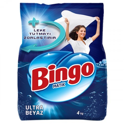 Bingo Matik Toz Çamaşır Deterjanı Ultra Beyaz 4 kg