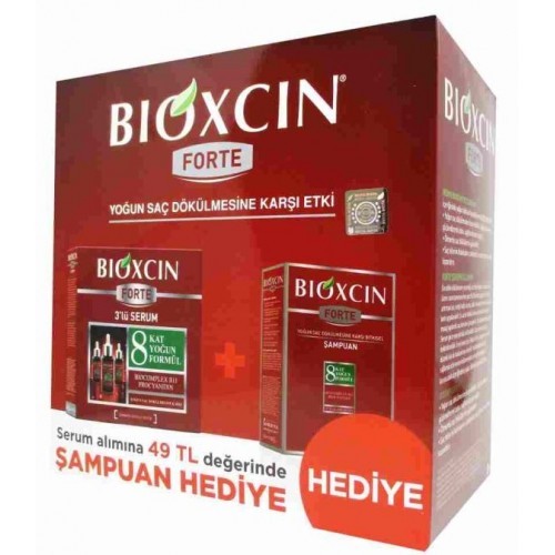 Bioxcin Forte Serum 30 mm x 3 Adet + Forte Şampuan Set