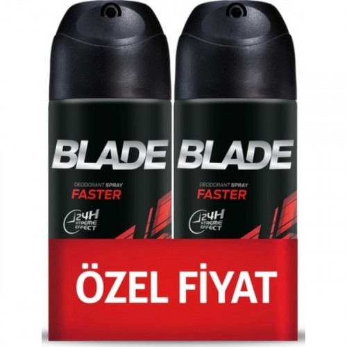 Blade Faster Erkek Deodorant 150 ml 2 li Paket