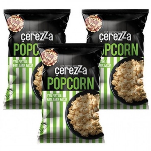 Çerezza Fıstıklı Popcorn AilePlus 72 Gr x 3 Adet