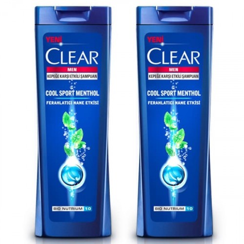 Clear Men Şampuan Cool Sport Menthol 550 ml x 2 Adet