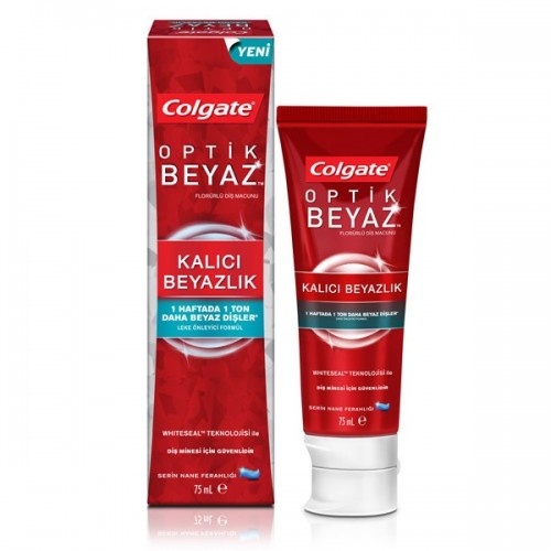 Colgate Diş Macunu Optik Beyaz Kalıcı Beyazlık 75 ml