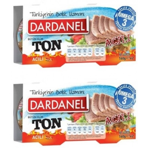 Dardanel Acılı Ton Balığı 80 gr 3 lü Paket x 2 Adet