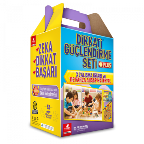 Dikkati Güçlendirme Seti Plus (Materyalli 10 Yaş - Karton Kutulu) - Osman Abalı