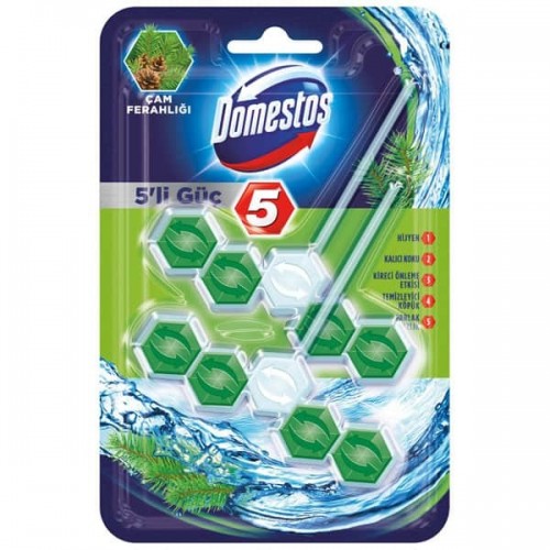 Domestos Wc Blok 5'li Çam Ferahlığı Duopack 110 gr