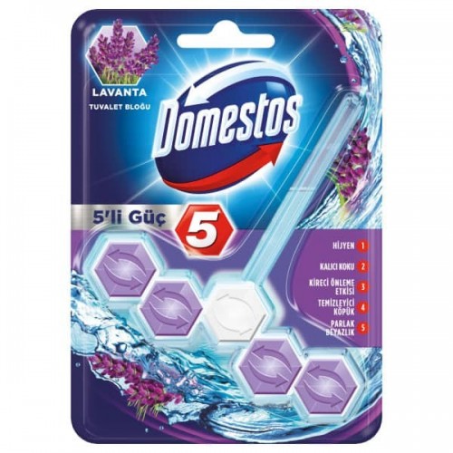 Domestos Wc Blok 5'li Lavanta 55 gr