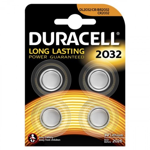 Duracell Düğme Pil 2032 4 lü 3 Volt