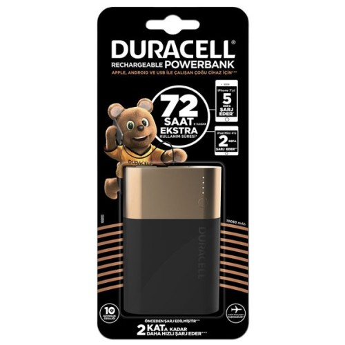Duracell Powerbank 10050 mAh (72 Saate Kadar Dayanıklı)