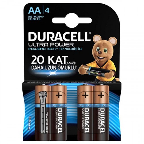 Duracell Ultra Power Kalem Pil AA 4 lü Paket