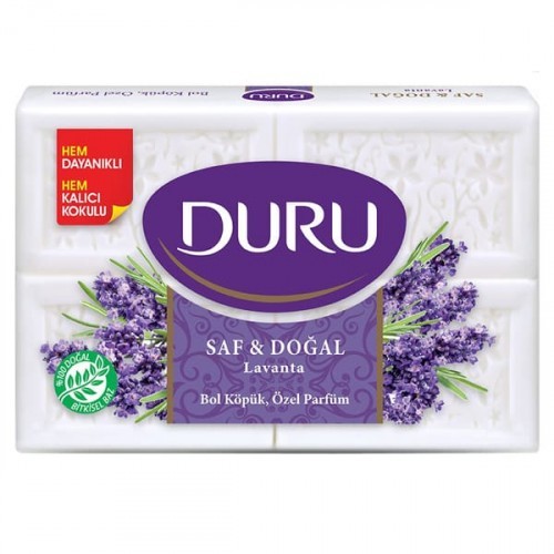 Duru Banyo Sabunu Saf ve Doğal Lavanta 150 gr 4 lü Paket