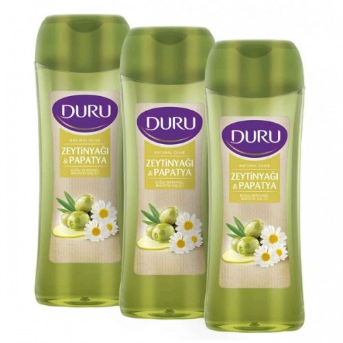 Duru Natural Olive Zeytinyağı ve Papatya Duş Jeli 3 x 450 ml