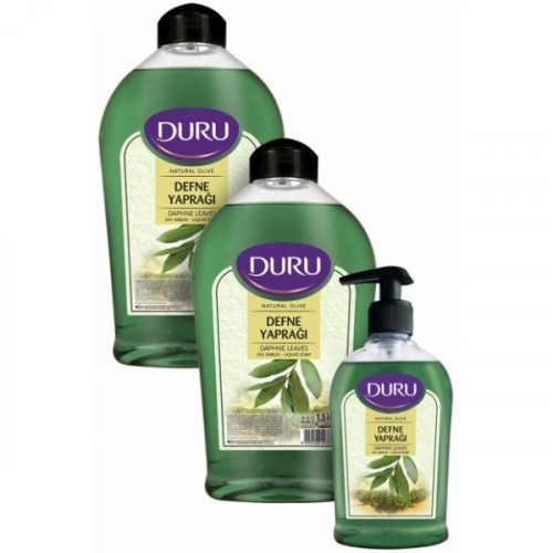 Duru Sıvı Sabun Natural Olive Defne Yaprağı 1500 + 1500 + 300 ml