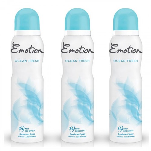 Emotion Ocean Fresh Kadın Deodorant 150 ml x 3 Adet