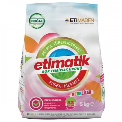 Eti Matik Renkliler için Çamaşır Deterjanı 5 Kg