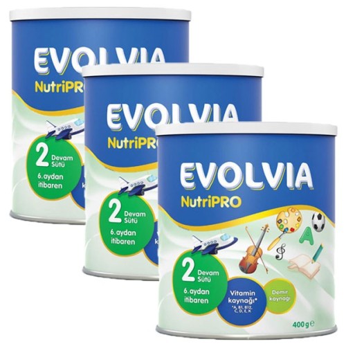 Evolvia 2 Devam Sütü Nutripro 400 gr x 3 Adet