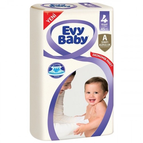 Evy Baby Bebek Bezi Jumbo Maxi 4 Beden 45 li