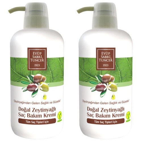 Eyüp Sabri Tuncer Zeytinyağlı Saç Kremi 600 ml x 2 Adet