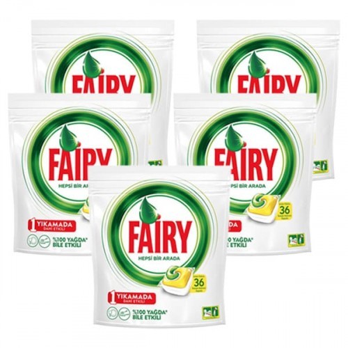 Fairy Hepsi Bir Arada Kapsül Limon 36 lı x 5 Adet