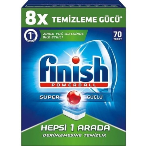 Finish Bulaşık Makinası Deterjanı Hepsi Bir Arada Tablet 70 li