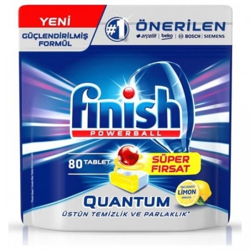 Finish Quantum Limon Ferahlığı Bulaşık Makinesi Tableti 80 li