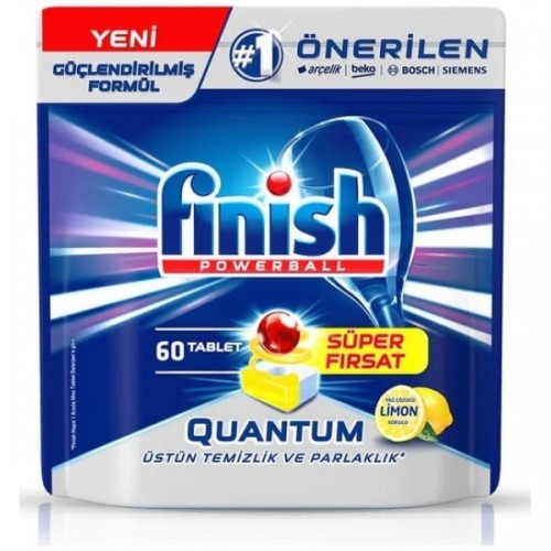 Finish Quantum Bulaşık Makinesi Deterjanı Limonlu Tablet 60 lı