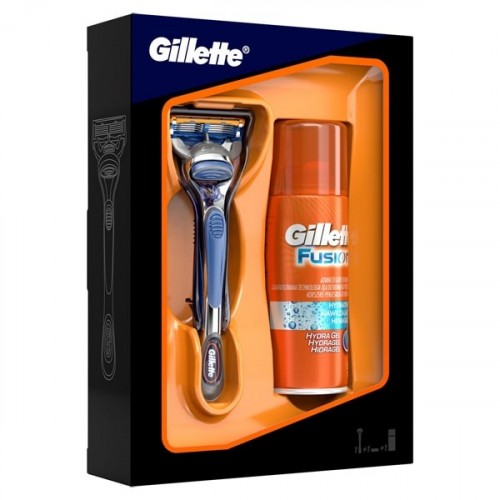 Gillette Fusion Tıraş Makinesi 1 Yedekli + Fusion Jel 75 ml
