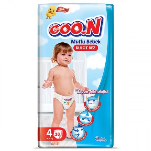 Goon Bebek Bezi Mutlu Bebek Külot Bezi 4 No 38 li