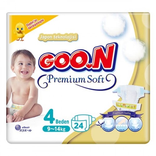 Goon Bebek Bezi Premium Soft Maxi 4 No 24 lü