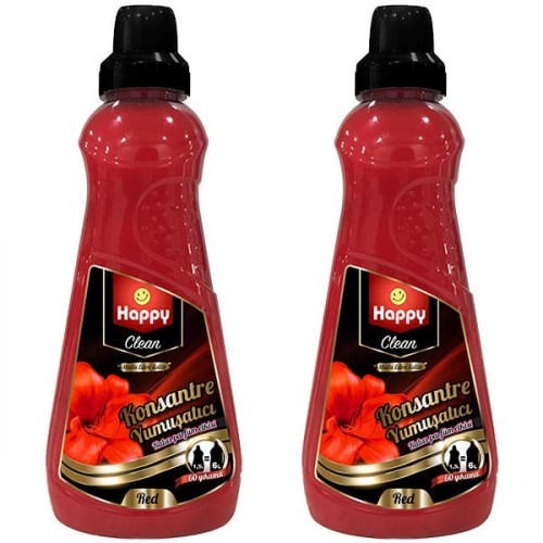 Happy Clean Konsantre Yumuşatıcı Red 1500 ml x 2 Adet