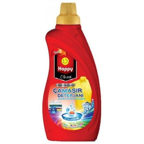 Happy Clean Sıvı Çamaşır Deterjan Canlı Renkler 1 lt