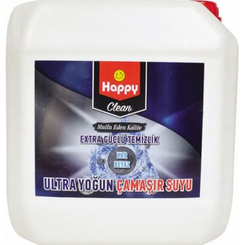 Happy Clean Ultra Çamaşır Suyu Kar Beyazı 4 Kg x 4 Adet