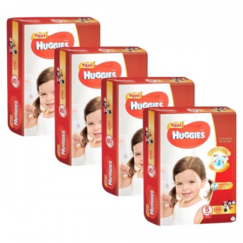 Huggies Bebek Bezi Jumbo Junior 5 Beden 34 lü x 4 Adet