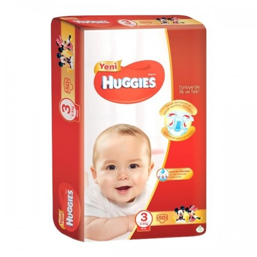 Huggies Bebek Bezi Jumbo Midi 3 Beden 50 li