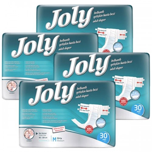 Joly Belbantlı Yetişkin Hasta Bezi Orta 30 lu x 4 Adet