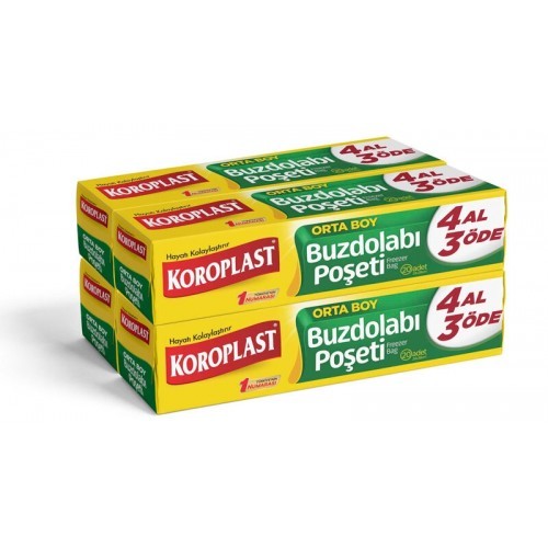 Koroplast Buzdolabı Poşeti 4 Al 3 Öde Orta Boy 80 li