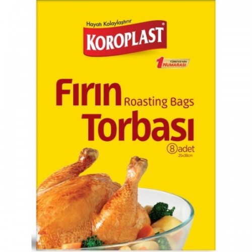 Koroplast Fırın Torbası 25 x 38 cm 8 Adet