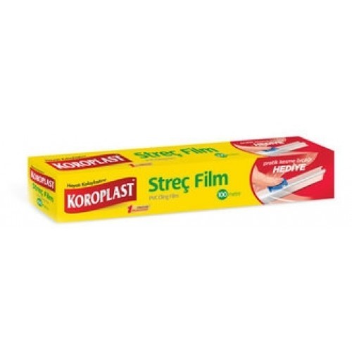 Koroplast Streç Film 100 mt (Kesme Bıçağı Hediye)