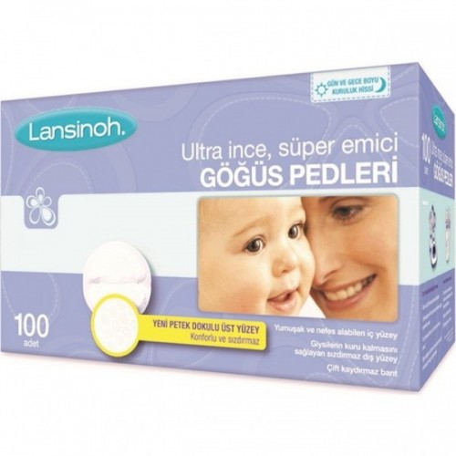 Lansinoh Ultra İnce Göğüs Pedi -100 adet