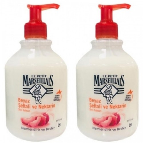 Le Petit Marseiliais Şeftali ve Nektarin Sıvı Sabun 500 ml x 2 Adet
