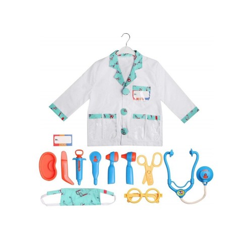 Let-s Be Child Çocuk Doktor Kostüm Beyaz-Mavi 30896