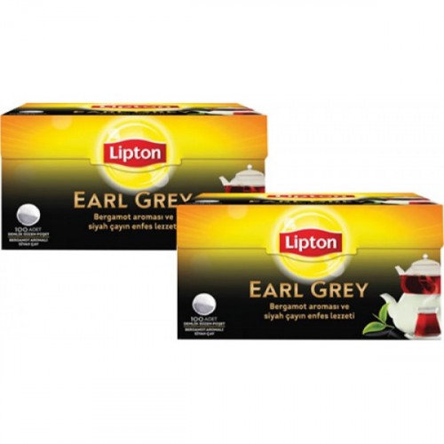 Lipton Çay Demlik Poşet Earl Grey Tea 320 gr x 2 Adet