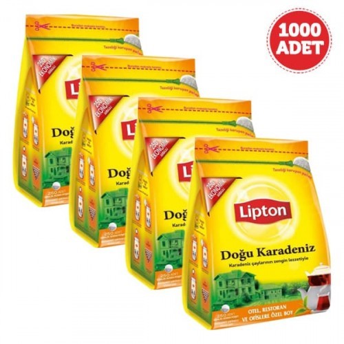 Lipton Doğu Karadeniz Demlik Poşet Çay 250 li x 4 Adet