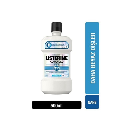 Listerine Advanced White Diş Beyazlatıcı Ağız Bakım Suyu 500 ml