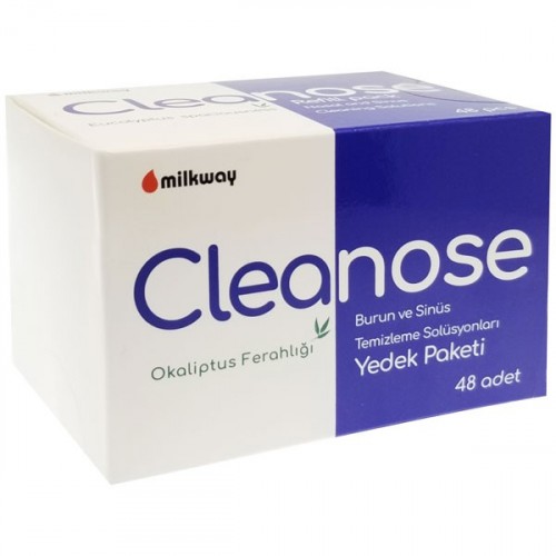 Milkway Cleanose Burun ve Sinüs Temizleme Solüsyonu Yedek Paketi 48 li