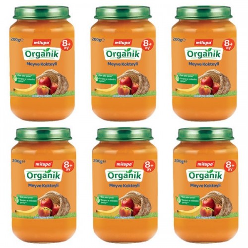 Milupa Organik Meyve Kokteyli 200 gr x 6 Adet
