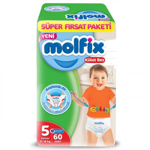 Molfix Pants Külot Bezi Süper Fırsat Paketi Junior 5 Beden 60 lı