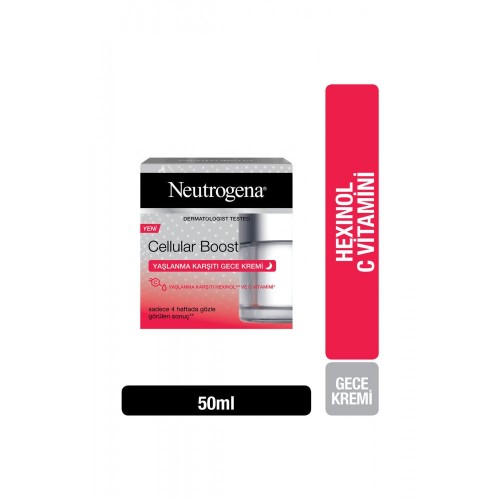 Neutrogena Cellular Boost Yaşlanma Karşıtı Gece Kremi 50 ml