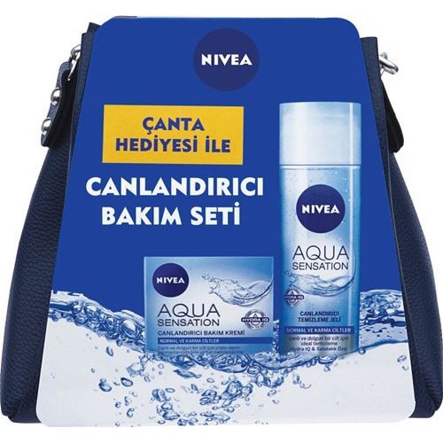 Nivea Canlandırıcı Krem 50 ml + Temizleme Jeli 200 ml (Çanta Hediye)