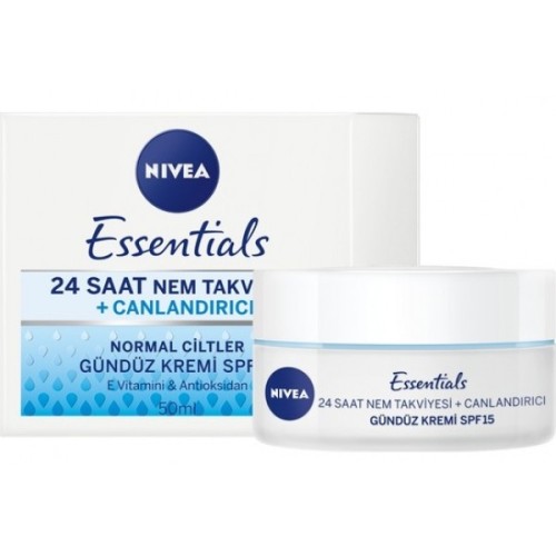 Nivea Essentials 24 Saat Nem + Canlandırıcı Gündüz Kremi  50 ml